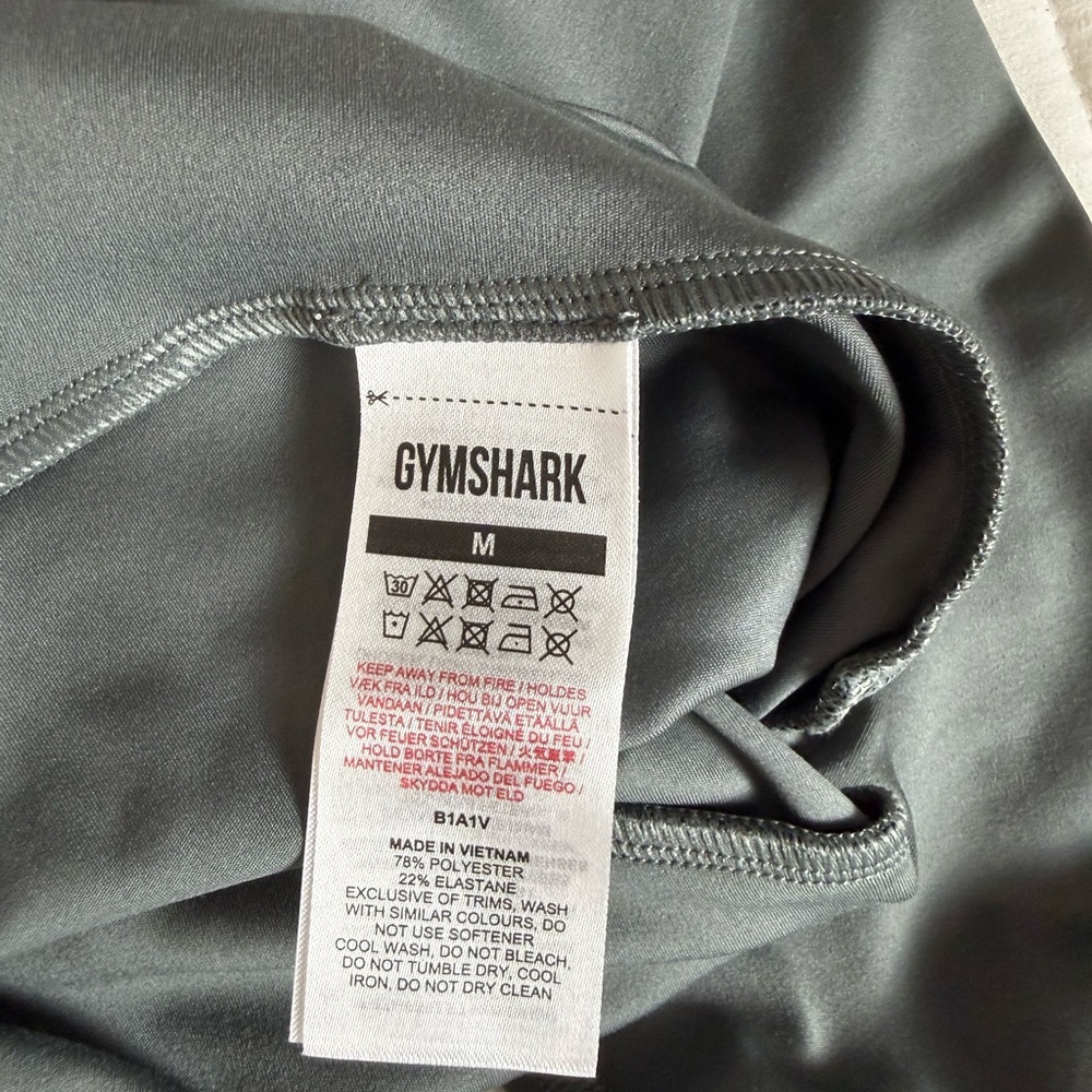 Gymshark Charcoal Leggings size M - Picture 4 of 6